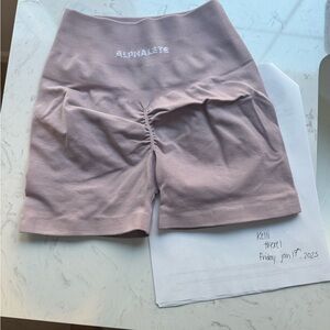 Alphalete Amplify Shorts Purple Dove XS